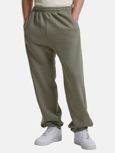 Pantaloni da uomo URBAN CLASSICS moderni con tasche, cotone 330 g/m², verde