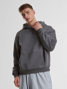 moderner URBAN CLASSICS Herren Hoodie Kapuze 330 g/m² mit Baumwolle Grau