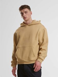 Modern URBAN CLASSICS men's hoodie with hood, 330 g/m², cotton, beige