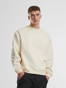 Sweat-shirt homme Modern Urban Classics, poignets côtelés, coton 330 g/m², écru-blanc