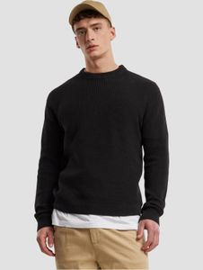 Felpa da uomo Urban Classics morbida con polsini a coste, in cotone, nera