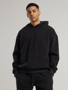 Sweat à capuche noir Casual Urban Classics pour homme, poignets côtelés