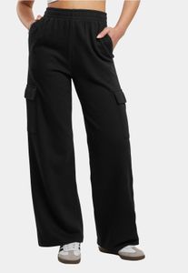 Pantalon femme Casual Urban Classics avec poches, 280 g/m², coton, noir