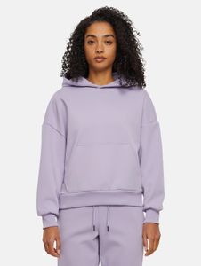 Modern Urban Classics Women's Hoodie with Stretch Ribbed Cuffs and Hood, Cotton, Purple