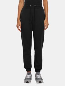 Pantalon femme URBAN CLASSICS polyvalent, extensible, avec cordon de serrage et poches, en coton noir