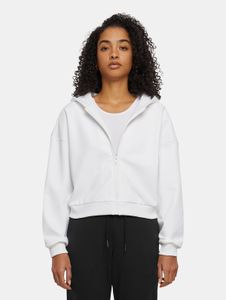 bequemer URBAN CLASSICS Damen Hoodie Stretch 150 g/m² mit Baumwolle Weiß