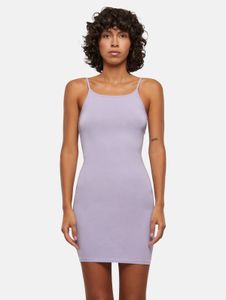 feminine Urban Classics women's dress, slim fit, stretch, 180 g/m², cotton, violet
