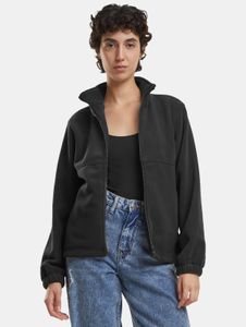 lässige URBAN CLASSICS Damen Jacke Stretch Schwarz