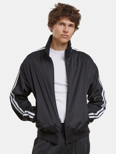 Chaqueta elegante para hombre de Urban Classics con cremallera y bolsillos, color negro.