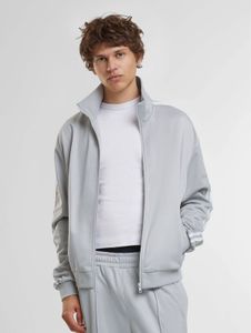Modern Urban Classics Men's Jacket with Zipper and Pockets, Grey