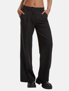 Modern Urban Classics Women's Stretch Jeans with Zipper Pockets, Black