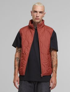 Chaqueta Modern Urban Classics para hombre con cremallera y capucha, 70 g/m², rojo-marrón.
