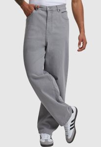Pantalones vaqueros elásticos para hombre Casual Urban Classics con cremallera, 390 g/m², algodón, gris.