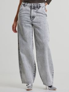 Comfortable URBAN CLASSICS women's jeans with drawstring and zipper, cotton, blue