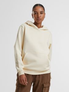 Soft Urban Classics women's hoodie with ribbed cuffs and hood, 330 g/m² cotton, ecru-white