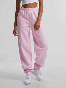 Pantalon femme Urban Classics confortable, 330 g/m², en coton, rose