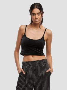 Camiseta elástica cómoda para mujer de Urban Classics, color negro.