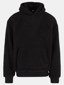 Sweat à capuche pour homme Modern URBAN CLASSICS, poignets côtelés, noir