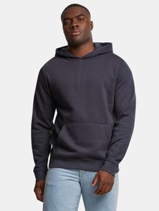 lässiger URBAN CLASSICS Herren Hoodie Rippbündchen Kapuze 270 g/m² Navy