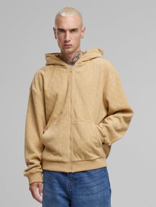 Felpa con cappuccio da uomo Urban Classics, morbida e beige