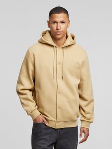 funktionale Urban Classics Herren Jacke Kordelzug Reißverschluss mit Baumwolle Beige