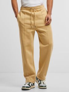 moderne URBAN CLASSICS Herren Hose Stretch Rippbündchen 330 g/m² Beige