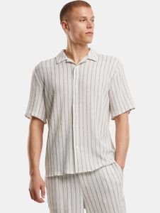 bequemes Urban Classics Herren Polo-Shirt Stretch Oversize 170 g/m² Ecru-Weiß