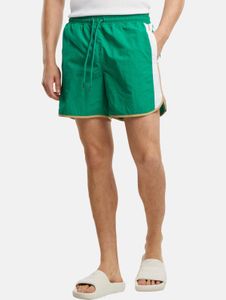 Lightweight Urban Classics men's shorts with drawstring, 120 g/m², green