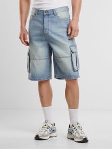 Comodi pantaloncini da uomo Urban Classics con tasche con zip, in cotone, blu