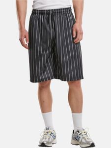 Pantaloncini da uomo casual Urban Classics 250 g/m² neri/bianchi