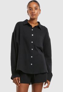 Polo oversize da donna Urban Classics, versatile, in cotone, nera