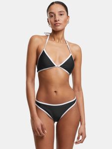 Robe femme Stylish Urban Classics, tissu stretch 190 g/m², noir/blanc