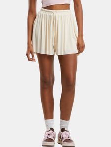 Casual Urban Classics women's shorts with stretch drawstring, 165 g/m², ecru-white