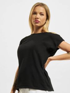 Camiseta deportiva Urban Classics para mujer, 140 g/m², de algodón negro.