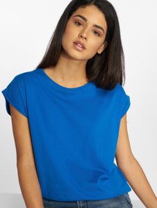 Camiseta cómoda de mujer Urban Classics, 140 g/m², algodón, azul.