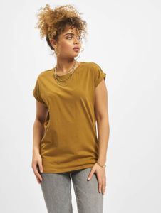 sportliches Urban Classics Damen T-Shirt 140 g/m² mit Baumwolle Braun