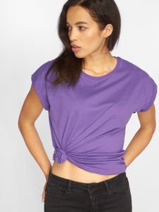 modernes Urban Classics Damen T-Shirt 140 g/m² mit Baumwolle Violett