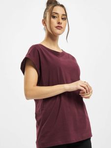 Comoda t-shirt da donna Urban Classics, 140 g/m², cotone, rosso bordeaux.
