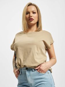 T-shirt casual da donna Urban Classics, 140 g/m², cotone, beige