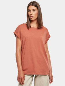 modernes Urban Classics Damen T-Shirt 140 g/m² mit Baumwolle Terracotta-Orange