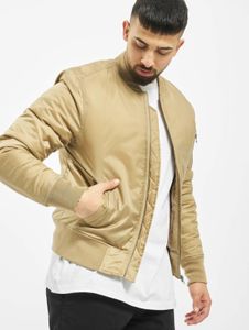 Giacca da uomo Simple Urban Classics con cerniere e tasche, 108 g/m², beige