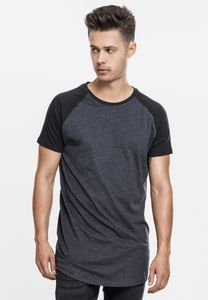 T-shirt homme Urban Classics confortable, 200 g/m², coton, gris/noir