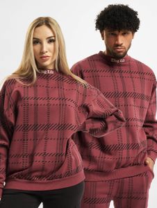 Felpa unisex Soft Thug Life con polsini a coste e in cotone, rossa