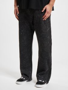 moderne Thug Life Herren Jeans Taschen Oversize mit Baumwolle Schwarz