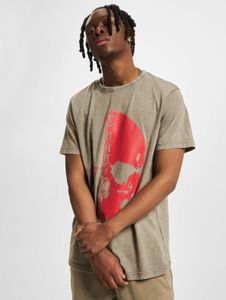 T-shirt da uomo casual Thug Life in cotone color kaki