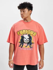 Comfortable 2Y Studios men's oversize T-shirt, 300 g/m², cotton, red