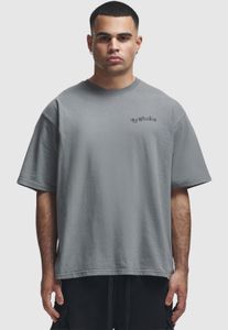 T-shirt oversize da uomo Modern 2Y Studios, 300 g/m², cotone, grigio