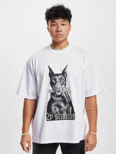 sporty 2Y Studios men's T-shirt, oversize, 300 g/m², cotton, white