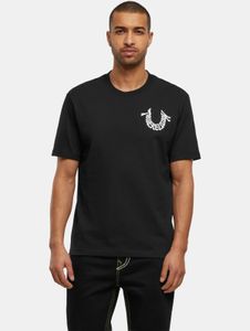 bequemes True Religion Herren T-Shirt mit Baumwolle Schwarz