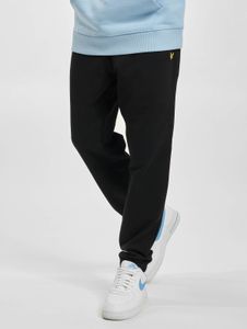 Pantalones vaqueros modernos para hombre de Lyle & Scott, corte recto, elásticos, con cremallera, de algodón, negros.